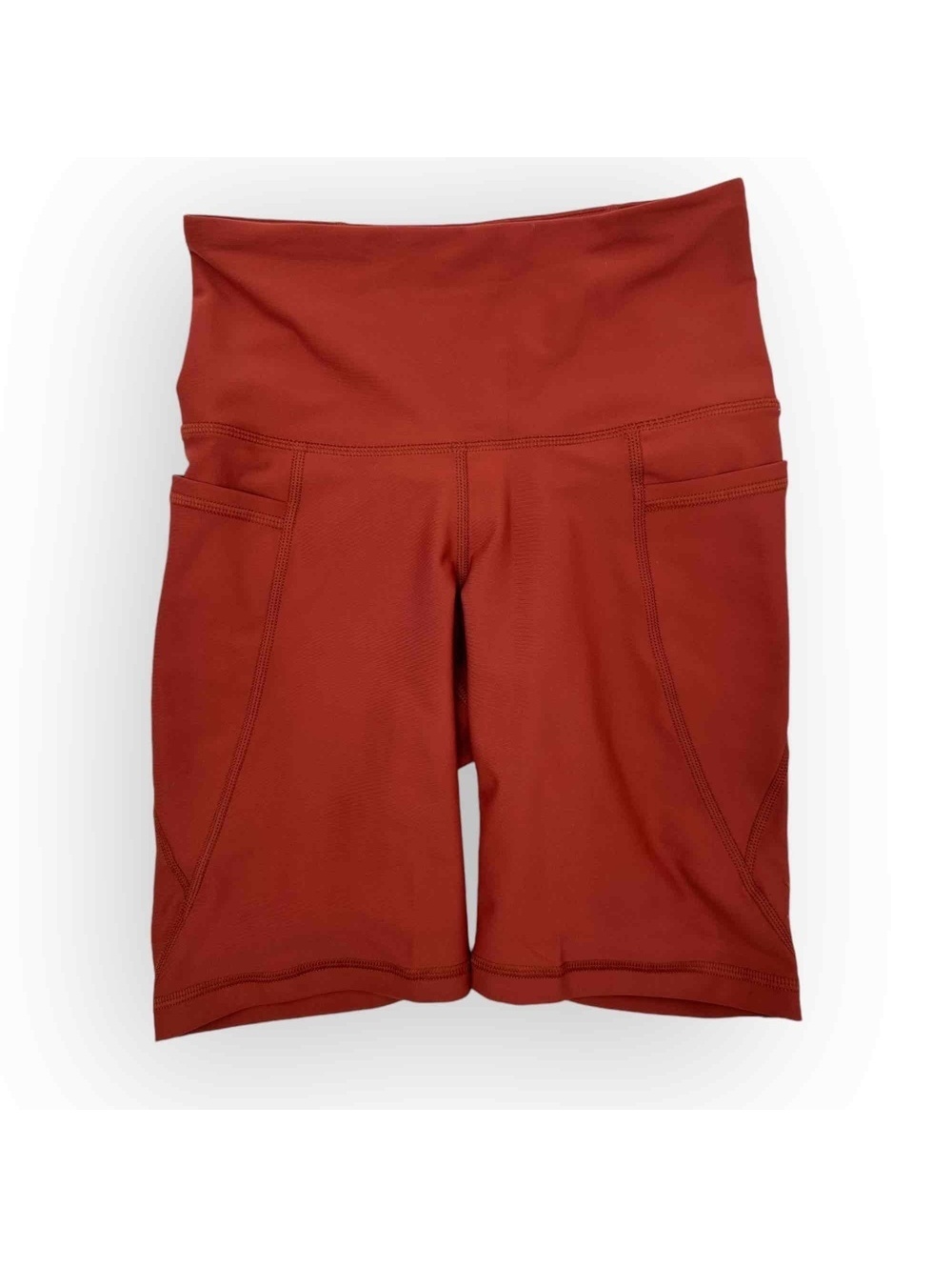 Old Navy terracotta Orange PowerSoft High Rise Biker Shorts Go Dry XS
